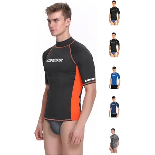 Offre limitée : Cressi Rash Guard Rash Guard Haute de Combinaison en Tissu très élastique spéciale, Manches Longues et Courtes, Protection Solaire UV (UPF) 50+ Homme (Lot de 1) de 39.99 EUR à 39.99 EUR (remise 0%)