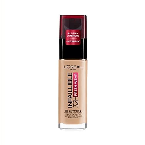 L'Oréal Paris Infallible Fresh Wear Base, 145 Beige Rose, 30 ml