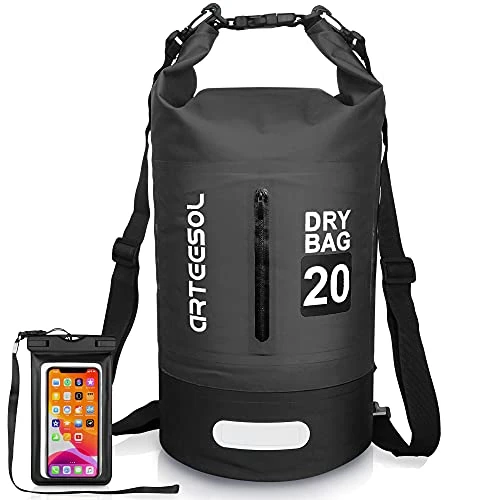 Offerta a tempo: Blackace arteesol Borsa Impermeabile 5L/10L/20L/30L Waterproof Dry Bag Zaino Sacca Stagna con Doppia Tracolla per Nuoto Kayak Canottaggio Pesca Viaggiare in Bicicletta Spiaggia - 10% da 24.99 € a 22.49 €