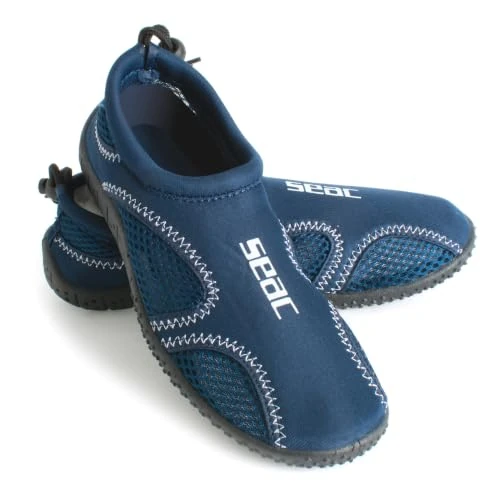 Offerta a tempo: SEAC Unisex - Adulto Scarpette da Scoglio, Spiaggia e Mare, Bianco Blu, 41 EU - 15% da 13.30 € a 11.30 €