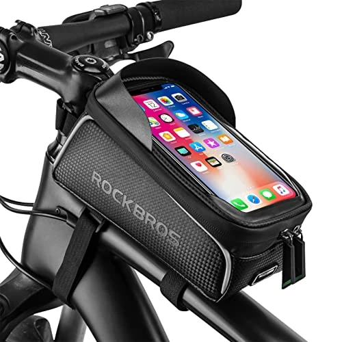 Zeitlich begrenztes Angebot: ROCKBROS Fahrrad Rahmentasche Oberrohrtasche Touchscreen bis zu 6.5 Zoll von 23.99 € auf 19.19 € (20% Rabatt)