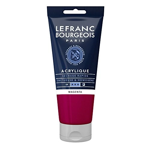 Limited-time offer: Lefranc Bourgeois 300384 Fine Acrylic Paint - Magenta, 80 ml Tube, Creamy Acrylic Paint, Water-based, Quick Drying, Lightfast, Waterproof from 23.44 £ to 11.50 £ (save 50.94%)