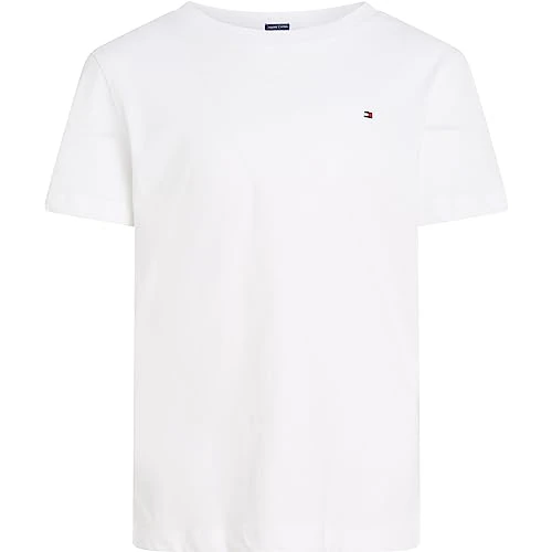 Tommy Hilfiger Camiseta de Manga Corta Chicos con Cuello Redondo