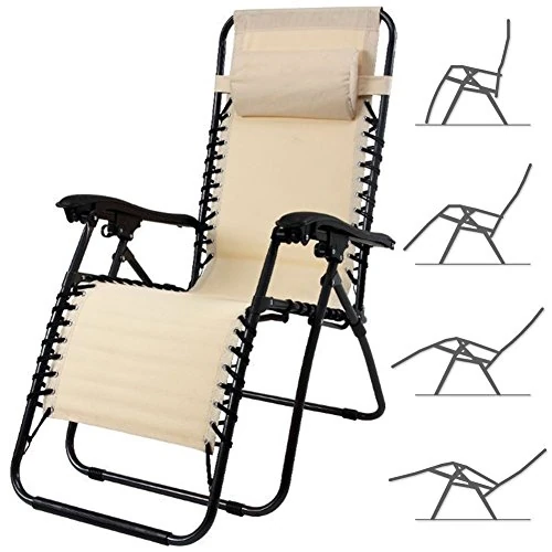Tijdelijke aanbieding: Bakaji 2830486 ligstoel, beige van 59.99 € naar 59.99 € (0.00% korting)