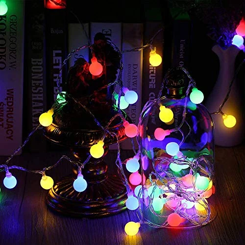 Oferta limitada: Guirnalda Luces Colores, BrizLabs 10M 100 LED RGB Cadena de Luces Bolas Exterior Interior Impermeable 8 Modos Luces Decorativas para Casa Fiesta Boda Navidad Jardine Patio de 18.69 EUR a 18.69 EUR (ahorro 0%)