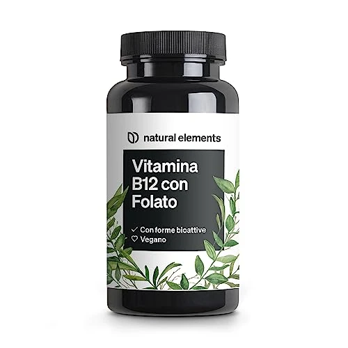 Offerta a tempo: Vitamina B12, Metilcolbalamina B12 Vegan, 180 Compresse (6 mesi), 500µg Vitamina B12 e 200µg Acido folico, Dosaggio ottimale, senza Additivi inutili, prodotta in Germania e testata in Laboratorio - 25% da 19.99 € a 14.99 €