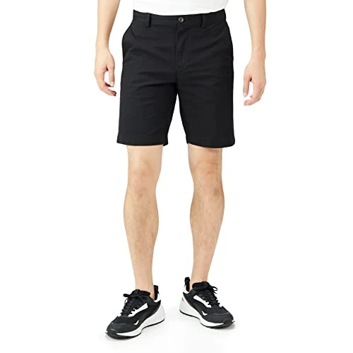 Zeitlich begrenztes Angebot: Amazon Essentials Herren Slim-Fit-Chinoshorts, 23cm, Schwarz, 33W von 14.42 € auf 14.42 € (0.00% Rabatt)