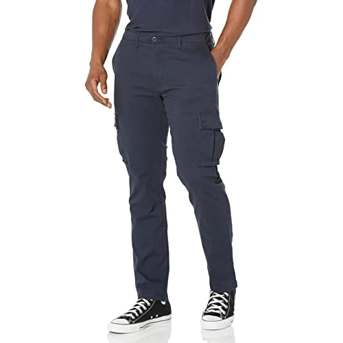 Offerta a tempo: Amazon Essentials Pantaloni Cargo Elasticizzati e Aderenti (Disponibili nelle Taglie Big & Tall) Uomo, Blu Marino, 40W / 29L - 0.00% da 23.32 € a 23.32 €