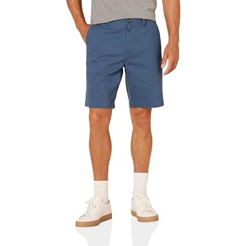 Offerta a tempo: Amazon Essentials Pantaloncini Chino Vestibilità Aderente, 23cm Uomo, Turchino, 30W - 0.00% da 13.69 € a 13.69 €