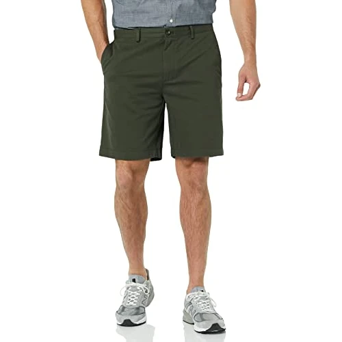 Amazon Essentials Heren 9" shorts, Groen (Olive Oli), W32''