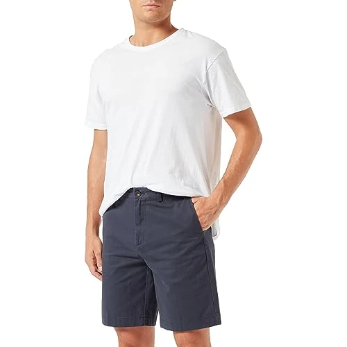 Offerta a tempo: Amazon Essentials Pantaloncini Chino Vestibilità Aderente, 23cm Uomo, Blu Marino Scuro, 30W - 32% da 15.80 € a 10.82 €