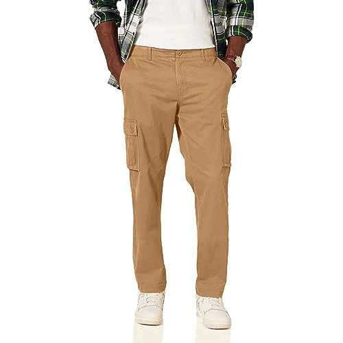 Zeitlich begrenztes Angebot: Amazon Essentials Herren Gerade geschnittene Stretch-Cargohose (erhältlich in Big & Tall), Dunkles Khakibraun, 30W / 29L von 23.66 € auf 23.66 € (0.00% Rabatt)