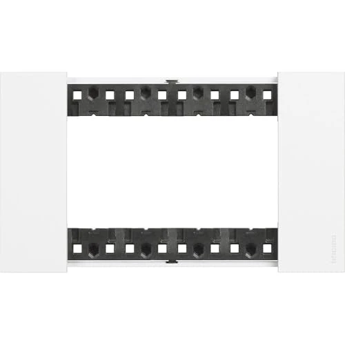 Bticino KA4804KW Living Now - Placca 4 Moduli, Bianco, 147.5 x 86 x 20 mm