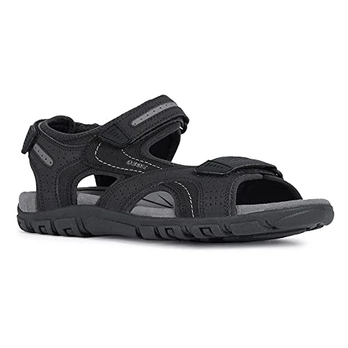 Limited-time offer: Geox Mens Uomo Strada Sandals, Black Stone, 8 UK from 59.12 £ to 59.12 £ (save 0.00%)