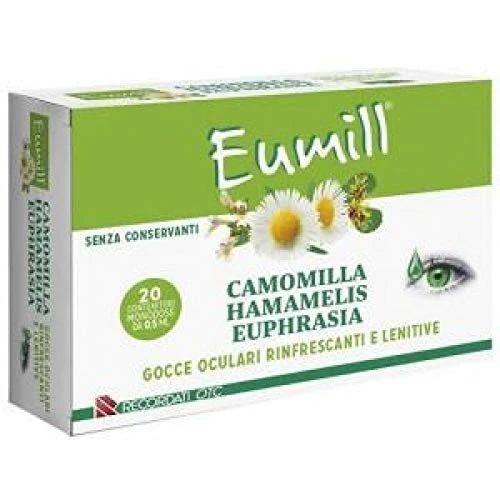 Eumill Gocce Oculari Rinfrescanti E Lenitive 20 Flaconcini Da 0,5 ml