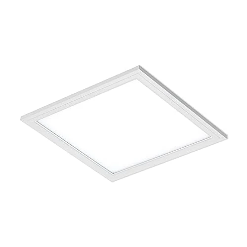 Offre limitée : BRILONER - Plafonnier LED carré en blanc, Luminaire Salon, Plafonnier Chambre, Panneau LED 12 W, 29,5 x 29,5 cm, Couleur de lumière blanc neutre de 21.95 € à 21.95 € (0.00% de remise)
