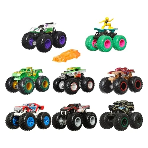 Offerta a tempo: Hot Wheels- Monster Truck Veicolo a Sorpresa in Scala 1:64 con Ruote Giganti, da Collezione, Giocattolo per Bambini 3+Anni, FYJ44 - 18% da 7.99 € a 6.55 €
