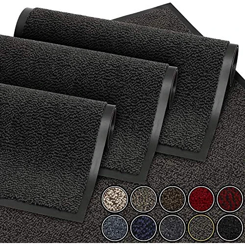 Oferta limitada: GadHome Felpudo de Entrada, Antracita Negra 90x120 cm|Alfombra Exterior para Puerta, Impermeable, Lavable para Atrapar Suciedad para Recibidor|Alfombrilla Antideslizante, Pasillo, Cocina, Dormitorio de 36.99 € a 33.80 € (ahorro 9%)