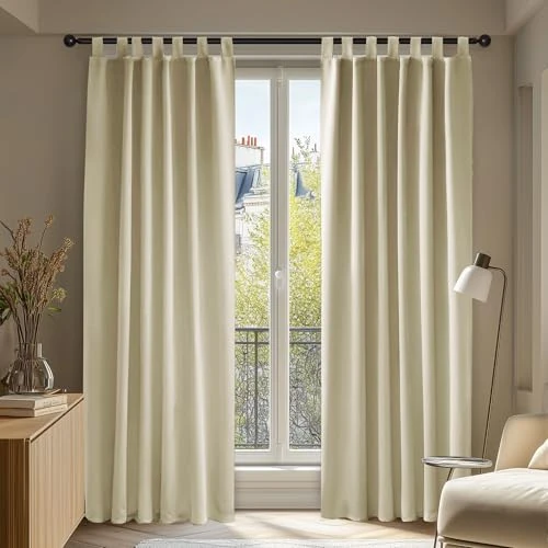 Oferta limitada: Deconovo Cortinas Opacas para Interiores de 2 Piezas, 140 x 290 cm, Cortinas de Dormitorio Modernas térmicas aislantes, con Trabillas, Color Beige Oscuro de 29.71 € a 29.71 € (ahorro 0.00%)