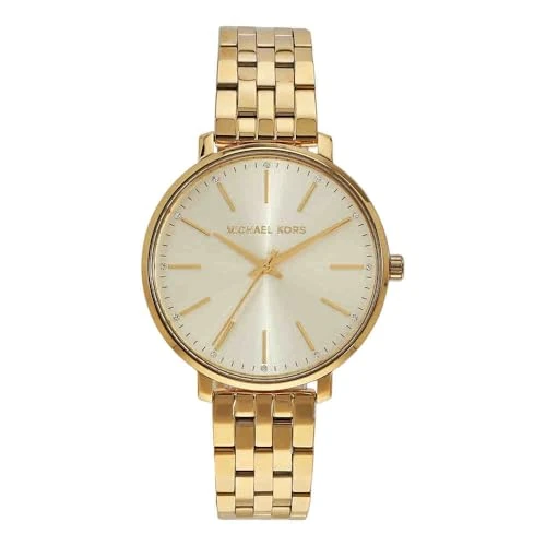 Begrenztes Angebot: Michael Kors Damen Pyper Uhr, Quarzwerk mit DREI Zeigern, mit Edelstahl- oder Legierungsarmband von 95.60 EUR auf 95.60 EUR (Rabatt 0%)