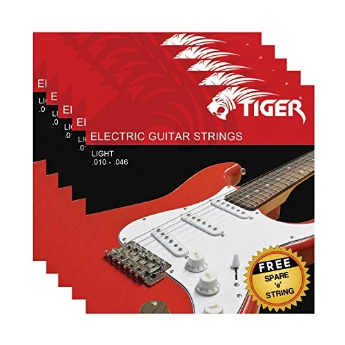 Oferta ograniczona: TIGER EGS-5-L struny do gitary elektrycznej - światło 10-46 (0,010-0,046) - zestaw 5 sztuk z 70.67 EUR na 70.67 EUR (znizka 0%)