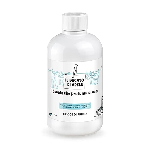 IL BUCATO DI ADELE il bucato che profuma di casa | Laundry Perfume for Washing Machine, Clean Drops Fragrance, 500 ml Size