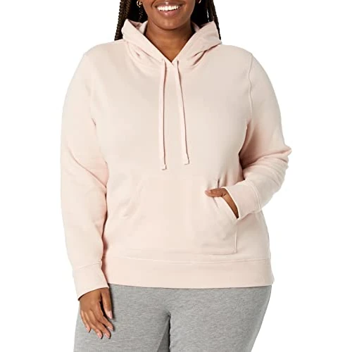 Amazon Essentials Women's Bluza polarowa z kapturem (dostępna w wersji Plus Size), Jasnoróżowy, XS