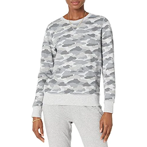 Oferta limitowana: Amazon Essentials Bluza z Kapturem z Polaru (Dostępna w Dużych Rozmiarach) Kobiety, Jasnoszary kamuflaż, XXL z 71.65 zł na 71.65 zł (oszczędź 0.00%)