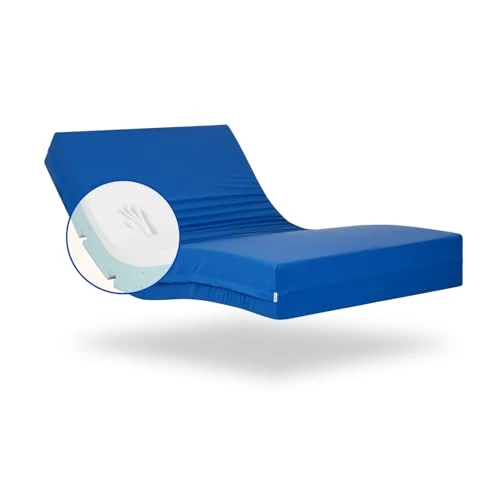 Gerialife Materac sąsiedztwo w szpitalach, 3 cm, wiskoelastyczny, z wodoodporną poszewką dla sanitariatów, długość 190 cm x szerokość 90 cm