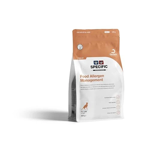 Dechra Specific™ FDD-HY Gestion des allergènes Alimentaires Nourriture sèche pour Chats 400 g