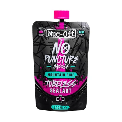 Tijdelijke aanbieding: Muc Off Unisex No Puncture Hassle Tubeless Sealant Bandenafdichtmiddel zonder lekslang, 140 ml van 13.00 € naar 11.05 € (15% korting)