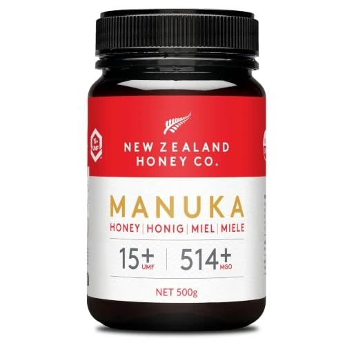 Offerta a tempo: Miele di Manuka MGO 514+ UMF 15+, testato in laboratorio, crudo, 500g - 5% da 66.88 € a 63.54 €