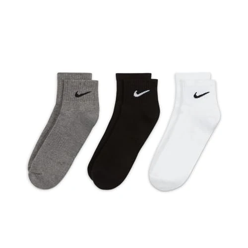 Nike Everyday Cushioned Calzini, Nero (Black/White), S Uomo