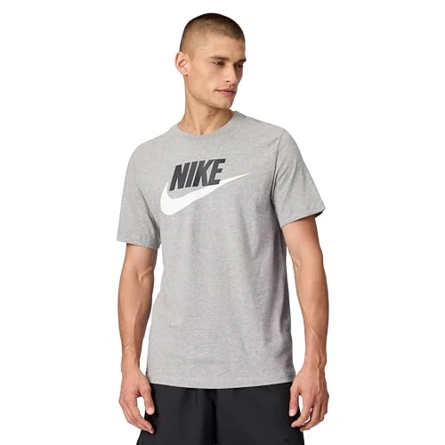 Offre limitee: Nike AR5004-063 M NSW Tee Icon Futura Sweatshirt Homme DK Grey Heather/Black/White Taille 2XL de 29.80 EUR a 29.80 EUR (economie 0%)