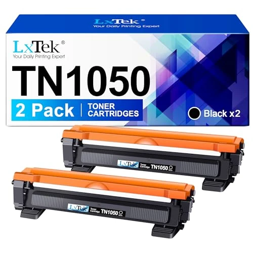 TN1050 Toner Cartridge Compatible with Brother TN-1050 TN1050 for DCP-1510 DCP-1610W DCP-1612W DCP-1512 MFC-1910W MFC-1810 HL-1212W HL-1210W HL-1210W -11122 (Black, 2 Pack)