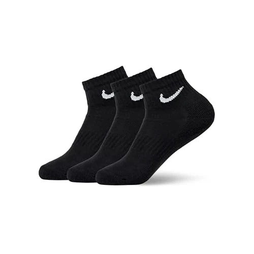 Limited-time offer: NIKE Men's Everyday Cushion Ankle Socks 3 Pair , Black/White, L UK from 11.99 £ to 11.99 £ (save 0.00%)