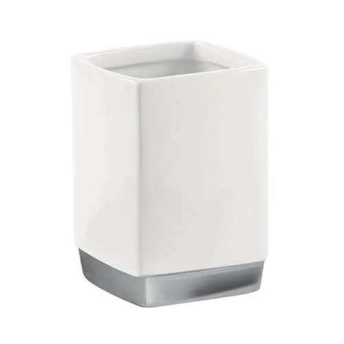 Offerta a tempo: Gedy Lucy portaspazzolini, Ceramica, Bianco, 7,3 x 7,3 x 10,3 - 0.00% da 12.77 € a 12.77 €