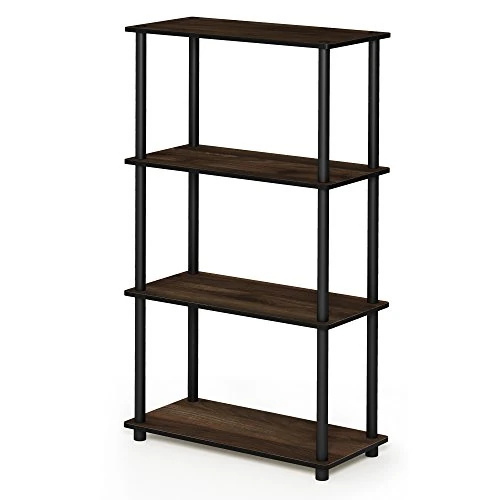 Offerta a tempo: Furinno Turn-N-Tube Libreria a 4 Ripiani, Noce Columbia (Columbia Walnut/Black), Taglia Unica - 0.00% da 50.99 € a 50.99 €