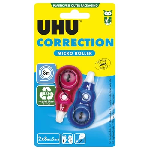 Offerta a tempo: UHU Correttore a Nastro Micro 2x8m - 41% da 4.39 € a 2.60 €