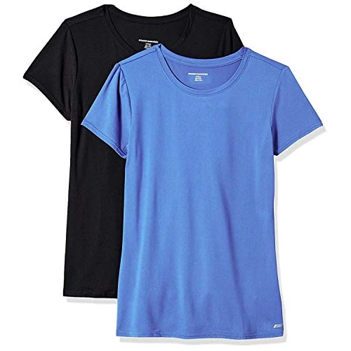 Limited offer: Amazon Essentials Women's Active Quick Dry Tech Stretch Short-Sleeve Crewneck T-Shirt (Available in Plus Size) from 12.56 EUR to 12.56 EUR (save 0%)