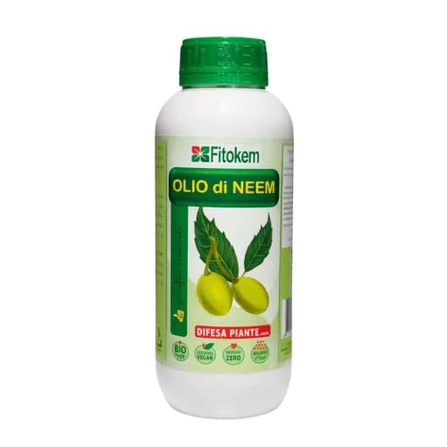 Offerta a tempo: FITOKEM - Olio di NEEM per Piante Biologico (1 Litro) Olio di Neem Solubile Ottimo Contro le Avversità Esterne di Orto, Prato e Giardino, 100% Naturale Atossico per Piante, Animali, Persone, Ambiente - 0.00% da 22.13 € a 22.13 €