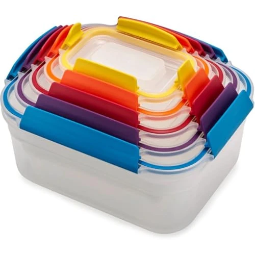 Offerta a tempo: Joseph Joseph Nest Lock Set 5 Contenitori Ermetici per Alimenti, Contenitore in Plastica con Coperchio, Portapranzo, Multicolore - 36% da 39.99 € a 25.50 €
