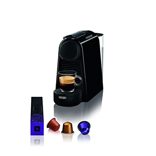 Nespresso De'Longhi Essenza Mini EN85.B - Cafetera monodosis de cápsulas Nespresso, compacta, 19 bares, apagado automático, color negro
