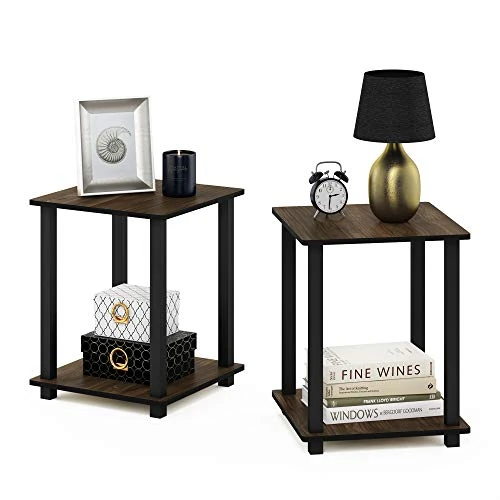 Offerta a tempo: Furinno Simplistic Tavolino, set di due, noce Columbia/nero - 0.00% da 51.99 € a 51.99 €