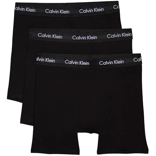 Limited-time offer: Calvin Klein Men’s 3 Pack Stretch Boxer Briefs, Black (Black W. Black Wb), L from 44.00 GBP to 25.42 GBP (save 42%)