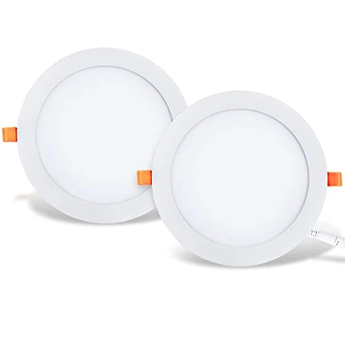 Limited offer: LVWIT Recessed Lighting 3 Inch, Ultra-Thin LED Ceiling Lights 550LM 2700K-5000K 5CCT Dimmable Canless Recessed Lights Wafer Led Lights for Kitchen Bedroom, ETL,FCC&IC, 6 Pack from 21.99 EUR to 18.69 EUR (save 15%)