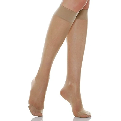 Limited-time offer: Relaxsan Basic 700 (1 Pair - Skin 4/XL) Compression Socks for Women, Knee High Socks 12-17 mmHg, No Heel from 11.45 £ to 11.45 £ (save 0.00%)