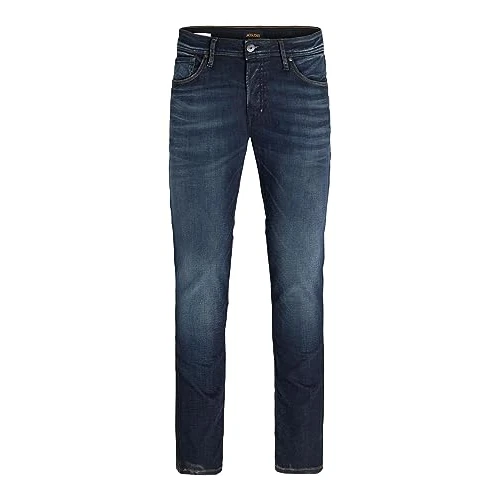 Jack & Jones Męskie Jeansy o Kroju Slim, Niebieskie, 33 W x 34L