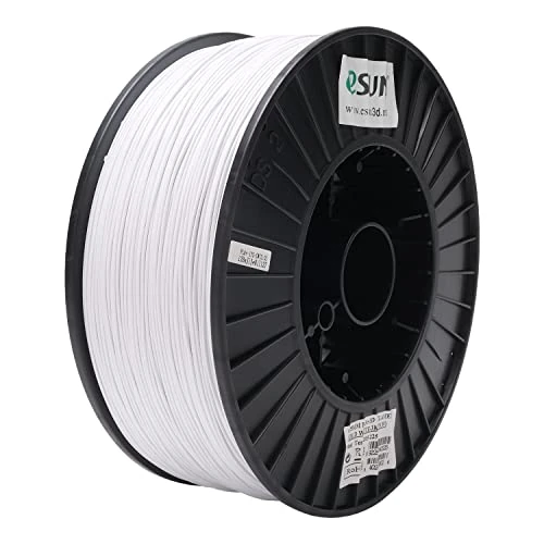 eSUN PLA+ Filament 1.75mm, 3D Printer Filament PLA Plus, Maatnauwkeurigheid +/- 0.03mm, 3kg Spoel (6.6 LBS) 3D Print Filament voor 3D Printers, Koud Wit