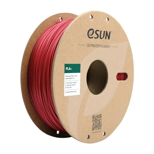 Limitiertes Angebot: eSUN PLA+ Filament 1.75mm, 3D Drucker Filament PLA Plus, Maßgenauigkeit +/- 0.03mm, 1kg Spule (2.2 LBS) 3D Druck Filament für 3D Drucker, Feuerwehrauto Rot von 24.99 EUR auf 19.99 EUR (Spare 20%)